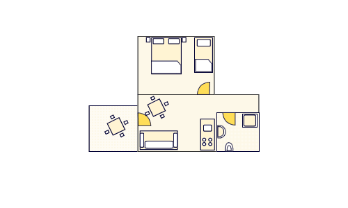 Ground-plan of the apartment - 4 - A6